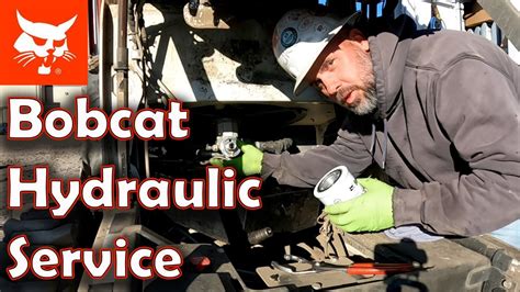 how to change hydraulic fluid in bobcat skid steer|bobcat recommended hydraulic fluid.